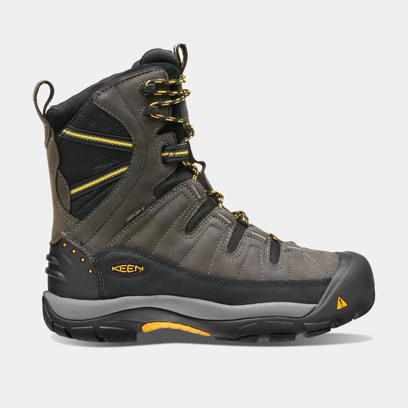 Botas De Invierno Keen Summit County Waterproof Para Hombre Verde Oscuro Oliva/Negros - Botas Keen M